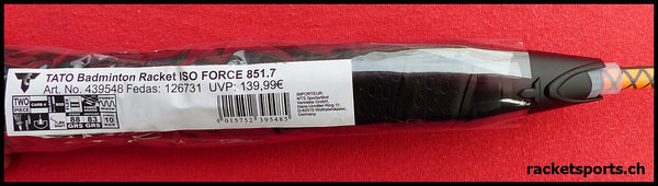 Talbot Torro Isoforce 851.7 - Top-Allroundracket zum Schnapperpreis / statt CHF 159.--