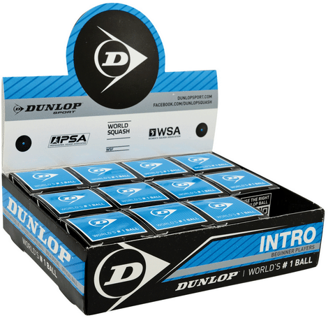 Dunlop Squash Einsteigerball Intro - 12 Stück